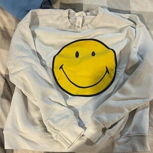 smiley crewneck